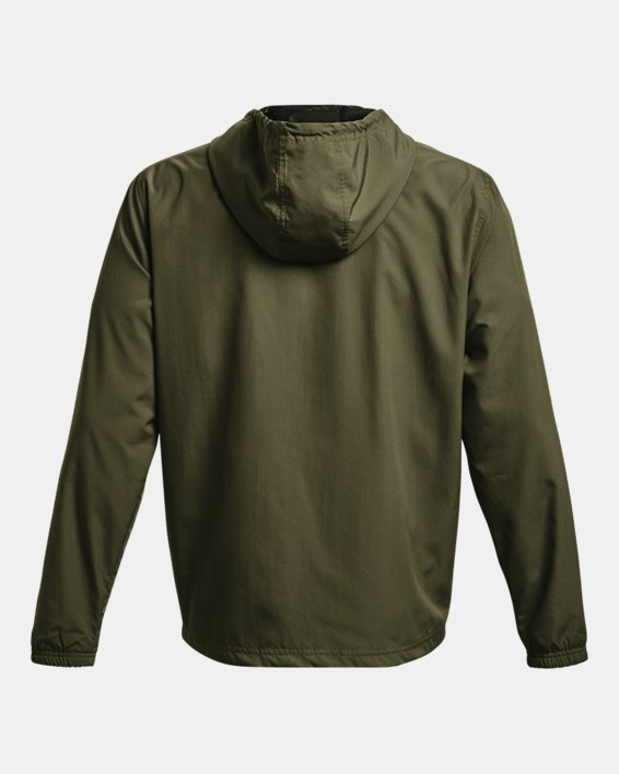 เสื้อแจ็คเก็ต UA Sportstyle Windbreaker สำหรับผู้ชาย in Green image number 5